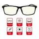 thumbnail image 2 of Lentes para Computadora Redlemon Antirreflejantes con filtro de Luz Azul UV Incluye Bolsa y Microfibra, 2 of 6