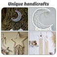 thumbnail image 5 of Wekvgz 24Pcs Moon Star Dream Catcher Metal Rings Gold/Silver Macrame Hoop Rings 2 Sizes Creative Star Moon Shape Craft Rings for DIY Craft Dream Catcher Making Wreath Decoration, 5 of 11