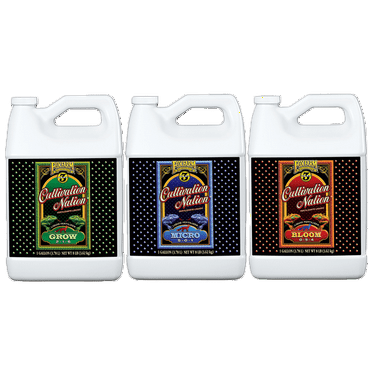 Fox Farm Cultivation Nation 3Part Liquid Fertilizer Grow Micro Bloom 1 gal Set
