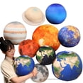 thumbnail image 2 of Peluche de 27 cm con forma de Tierra, Sol, Marte, Júpiter, planetas del sistema solar, muñeco suave, almohada, cojín, regalo de cumpleaños, 2 of 5