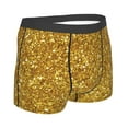 thumbnail image 3 of Kll Gold Glitter Men'S Cotton Boxer Briefs Underwear-Large, 3 of 9