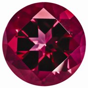 TOPAZ , BLAZING RED , 1.25MM ROUND NATURAL BRILLIANCE