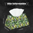thumbnail image 6 of Goofa Football Doodle Pattern Triangle Square Tissue Box Cover, Modern PVC Leathe Facial Paper Holder,Decorative Holder/Organizer for Bathroom Vanity Countertop, 6 of 9