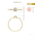 thumbnail image 5 of ANGARA Natural Diamond Solitaire Engagement Ring in 14K Yellow Gold for Women (Size-4.4mm| Color-I-J| Clarity-I1-I2) | April Birthstone, Anniversary, Jewelry Gift for Women | Natural Diamond Ring, 5 of 9