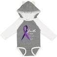 thumbnail image 3 of Inktastic Testicular Cancer Awareness Faith over Fear Boys or Girls Long Sleeve Baby Bodysuit, 3 of 5