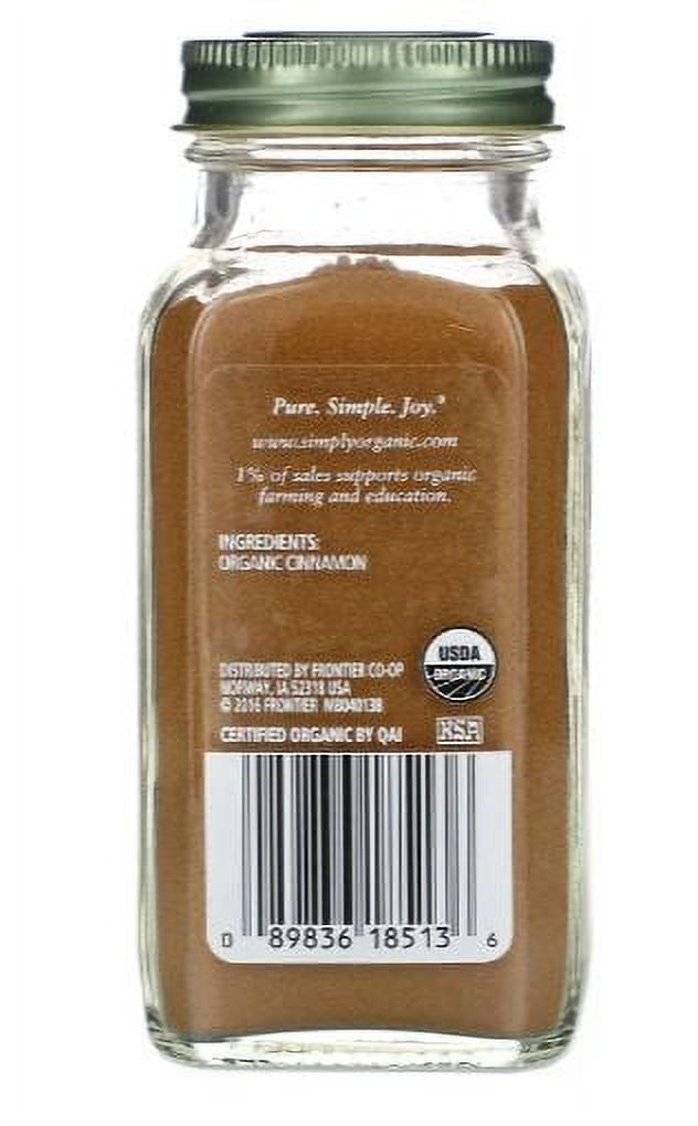 Simply Organic Cinnamon, 2.45 OZ Pack of 3