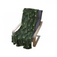 thumbnail image 4 of Firefly Soft Flannel Fleece Blanket, Psychedelic Forest Beetles Bugs Insects Exotic Creatures Wings Wild Pattern, Cozy Plush for Indoor and Outdoor Use, 50" x 60", Dark Green Yellow, by Ambesonne, 4 of 6
