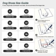 thumbnail image 3 of ROZKITCH Dog Shoes for Small Dogs,Anti-Slip Dog Boots & Paw Protectors for Hardwood Floors,Reflective Dog Booties for Hot Pavement Winter Snow Hiking,Black,4PCS,Size 1, 3 of 9