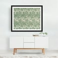 thumbnail image 2 of Verdant Blooms and Flowing Foliage Pattern - Illustration Floral Pattern Botanical Vintage Nature Art Deco Black Framed Wall Art Print 18 x 24 inches, 2 of 3