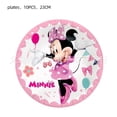 thumbnail image 4 of Decoración para fiesta de cumpleaños de Minnie Mouse de Disney, vajilla rosa de Minnie, plato, vaso de papel, mantel, globos, suministros, regalo para baby shower, 4 of 5