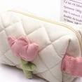 thumbnail image 5 of Neceser de viaje,Bolsa de cosméticos Bolsa de cosméticos con tulipanes de pana Bolsa de artículos de tocador Artesanía superior, 5 of 5