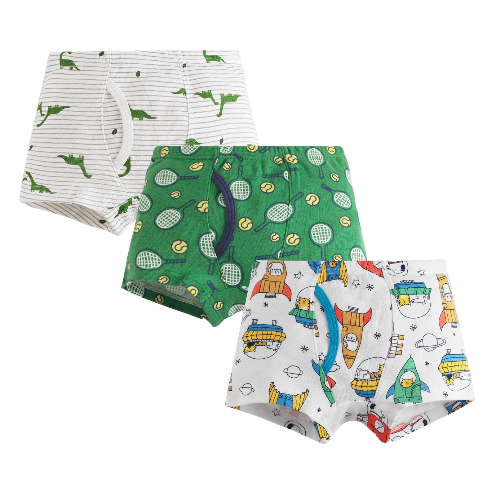 KKLLOL Boys' Cotton Boxer Briefs (Pack Of 6) - Breathable, Tag-Free Toddler Underwear With Moisture-Wicking Comfort - View #3