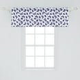 thumbnail image 2 of Ambesonne Butterfly Window Valance, Design of Mariposa Floral, 54" X 18", Indigo Ceil Blue, 2 of 3