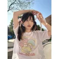 thumbnail image 4 of Camiseta blanca de estilo Preppy japonés, ropa Kawaii de cuello redondo, camisetas gráficas de verano, Loose Casual Y2k, Little Winstar, Sanrio, 4 of 7