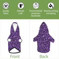 thumbnail image 6 of Haiem Purple Leopard for Winter Dog Hoodie Sweatshirts with Pockets Warm Dog Clothes for Small Dogs Chihuahua-XX-Large, 6 of 7
