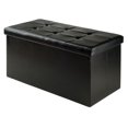 thumbnail image 1 of Winsome Ashford Faux Leather Ottoman with Storage, 1 of 5