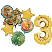 Lion King 3rd Birthday Party Supplies Jungle Safari Balloon Bouquet Decorations
