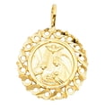 thumbnail image 2 of Ioka-14K Yellow Gold Baptism Charm Pendant with 0.9mm Wheat Chain Necklace - 24", 2 of 4