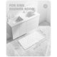thumbnail image 5 of Alfombrilla de baño antideslizante, alfombrilla absorbente para baño, alfombrilla de ducha de microfibra suave, lavable a máquina, 40 x 60 cm, color blanco, 5 of 5