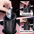 thumbnail image 4 of Soumake Car Trash Can Bin with Lid Leakproof Design Small Size Portable Automotive Waste Bin Ash Holder Car Interior Organizer, 4 of 8