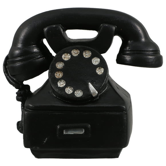 Shisuyan Téléphone Miniature Vintage Mini Téléphone Téléphone Rotatif Modèle Maison de Poupée Accessoires de Bureau Décoration de Bureau