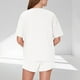 thumbnail image 4 of Pijama informal holgado de poliéster para mujer, de color liso, con cuello redondo y manga corta., 4 of 7