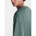 thumbnail image 4 of No Boundaries Men's Oversized Boxy Tee Shirt with Short Sleeves, XS-4XLT, 4 of 5