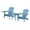 Sky Blue, variant on Foldable Adirondack Chair with cup holder Bristro Set, 2 Foldable Adirondack Chairs with cup holders and 1 End Table - N/A