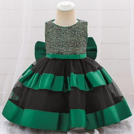 Big Bow Party Princess Dress For Baby Girl Christening 1 St Birthday Dress Newborn Infant Wedding Dresses For Baby Girl Clothes Easter Wear Walmart Canada