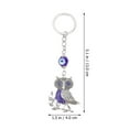 thumbnail image 2 of Azul Ojo OWL Llavero Delicate Bolsa Colgante Ornamento Unique Llavero Decoración, 2 of 3