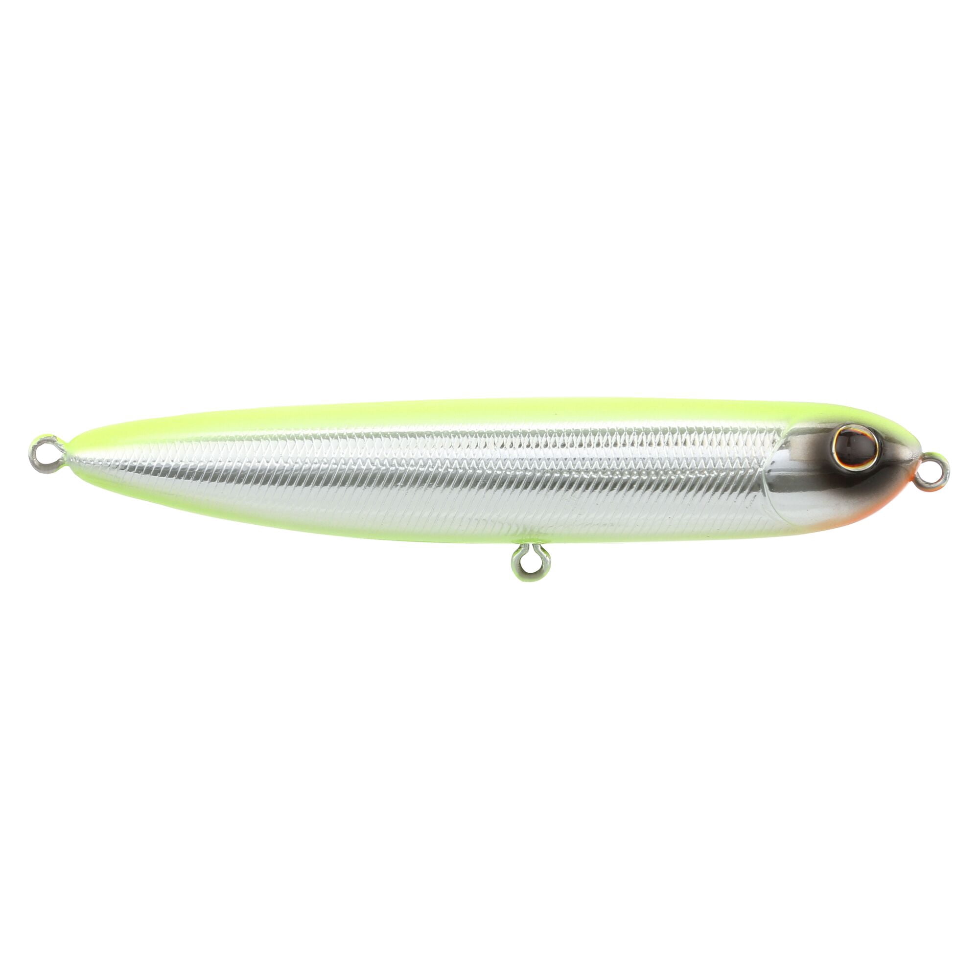 Berkley Drift Walker Saltwater, 3.5 in, Topwater Baits, Chrome/Chartreuse (1 Count)