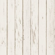 Brewster Kentucky Cream Wood Panel Wallpaper