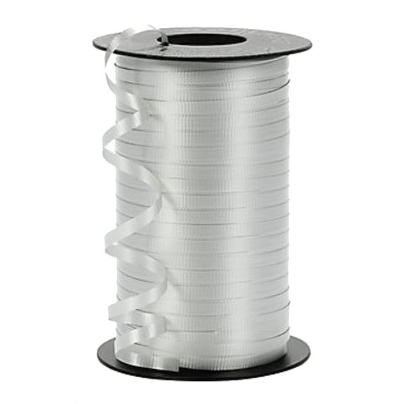 3/16" Wedding Balloon Curling Crimped Ribbon -Silver