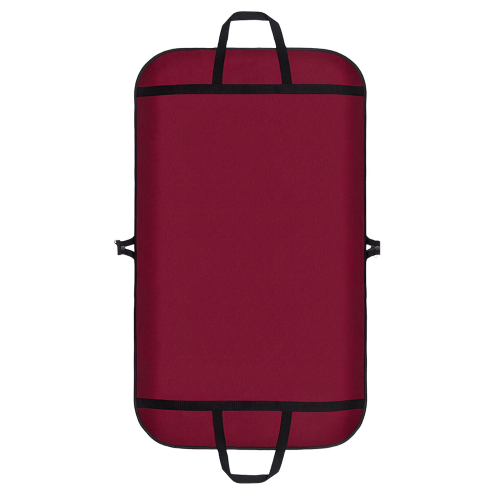 Baoblaze Hanging Garment Bag Dress Bag Men Women Suit Cover for Dresses Jackets suits Red