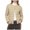 Khaki, variant on Airy Down Jackets for Women, Short Wavy V-Neck Quilted Winter Coat, Warm Casual Outerwear for Going Out and Travel, Sizes S-XXL