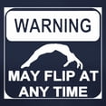 thumbnail image 3 of CafePress - Warning May Flip Gymnastics T Shirt - Women's Traditional Fit Dark T-Shirt, 3 of 4