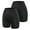 2 pack: Black/black, variant on Women's Comfortable Seamless Smooth Slip Shorts for Under Dresses