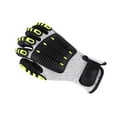 thumbnail image 5 of Heavy Duty Cut Resistant Gloves Anti Impact Vibration Oil Safety Work Gloves Anti Cut Shock Absorbing Mechanical Impact Resi ,Superior Abrasion, 5 of 6