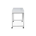 thumbnail image 4 of Marcelino Wooden Desk White/Silver 43.3L x 21.6W x 30H 2 Storage Drawers, 4 of 11