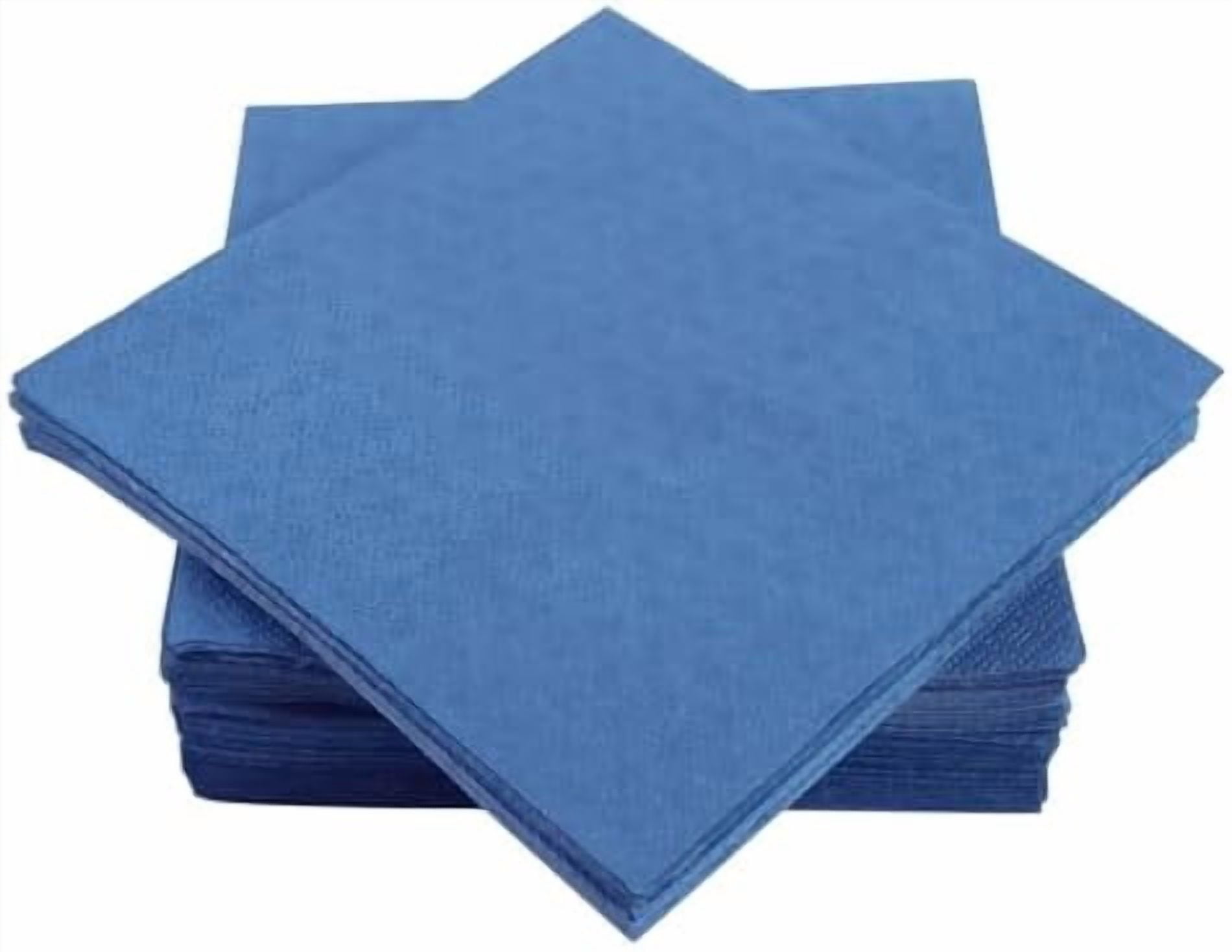 200 Pack Cocktail Napkin 2-Ply Dessert Napkins Folded 5 x 5 Inches Disposable Napkins for Dinner Wedding Birthday Party Bridal Anniversary Reception Event (200, Navy Blue)
