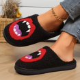thumbnail image 6 of Women's Fuzzy House Slippers Cute Pattern Halloween Slippers S𝗅ip-On Indoor Slides Soft Warm Bedroom Shoes Non-S𝗅ip Closed Back Home Slippers for Holiday and Daliy, 6 of 9