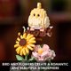thumbnail image 2 of Aigidusansu Kit de construcción de loros, pájaros y flores, lindo girasol, árbol botánico, mini juego de bloques de construcción, juguete para adultos, regalo de cumpleaños de Navidad para su mamá, es, 2 of 5