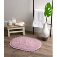 thumbnail image 4 of Alfombra de baño DII Crochet Collection reversible, pequeña, ovalada, color malva, 4 of 8