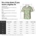 thumbnail image 6 of Lsque Happy Frogs pattern Hawaiian Shirt for Men, Unisex Summer Beach Casual Short Sleeve Button Down Shirts-Small, 6 of 9