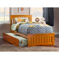 thumbnail image 2 of Atlantic Furniture Mission Lit Simple XL Plate-Forme avec Gigogne en Caramel, 2 of 7