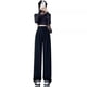thumbnail image 2 of Pantalones de traje de verano para mujer, pantalones casuales rectos con colgante de alta calidad, pantalones pequeños de seda de hielo con pierna ancha, 2 of 2