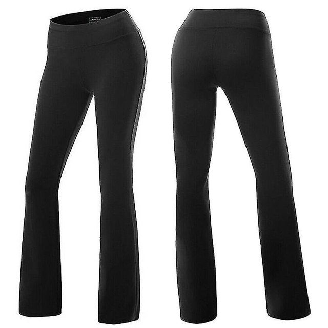 Pantalones de yoga para mujer Bootcut Run Gym Jogger Leggings Pantalones acampanados Pierna ancha para mujer