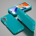 thumbnail image 6 of Compatible with Galaxy A14 5G Case, Shockproof Heavy Duty Dual Layer Outdoor Drop Protection Dustproof Armor Cover Hybrid Rugged Sports Matte Phone Case for Samsung Galaxy A14 5G 2023 Teal, 6 of 7