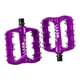 thumbnail image 3 of 2 pedales de bicicleta de plataforma, anchos y planos, con clavos antideslizantes. Violeta, 3 of 7