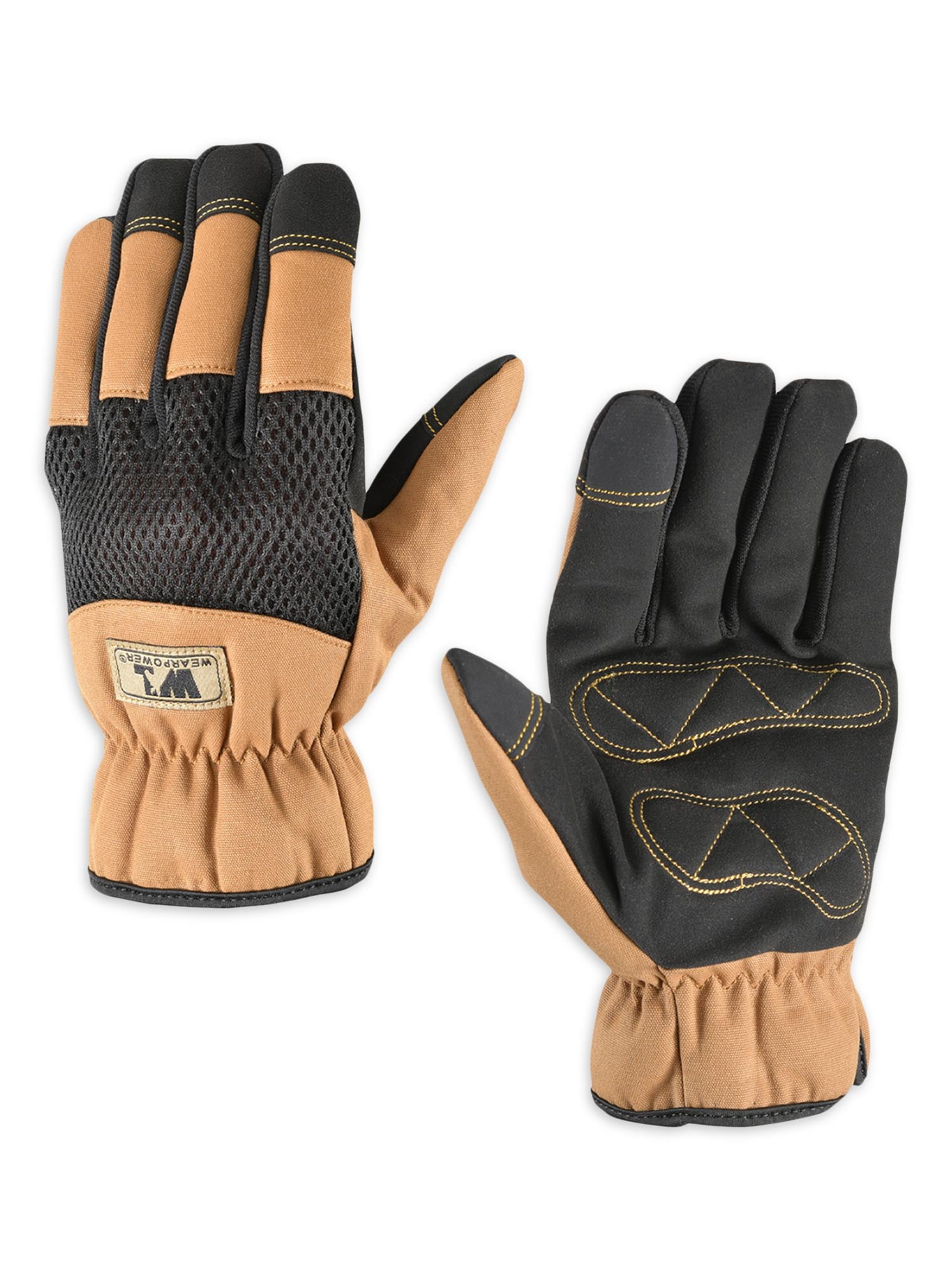 Wells Lamont Mens Lined Duck Synthetic Leather Gloves
